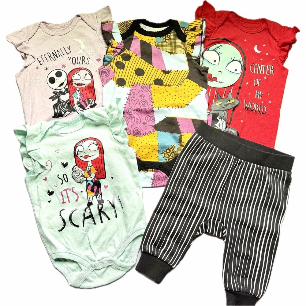 Disney Baby Nightmare Before Christmas 5 Piece Bundle 3-6 months